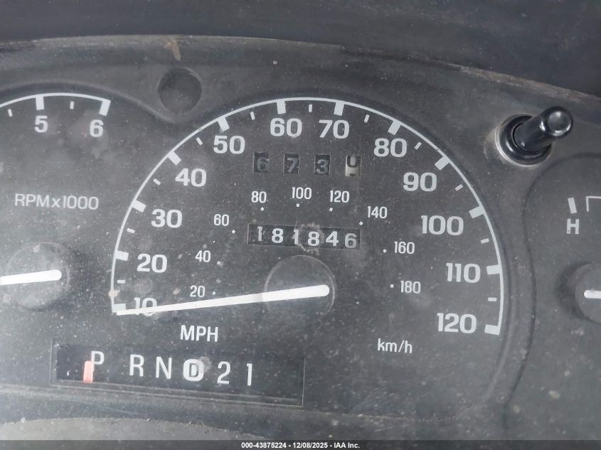 2001 Ford Ranger VIN: 1A043012 Lot: 43875224