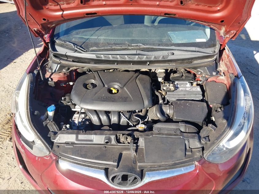 2016 Hyundai Elantra Se VIN: 5NPDH4AE6GH736496 Lot: 43875226