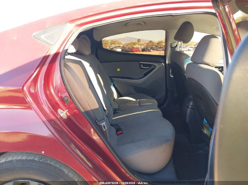 2016 Hyundai Elantra Se VIN: 5NPDH4AE6GH736496 Lot: 43875226