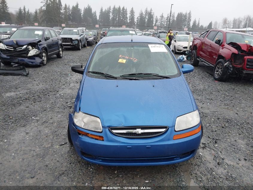 2006 Chevrolet Aveo Ls VIN: KL1TD56646B522743 Lot: 43875271