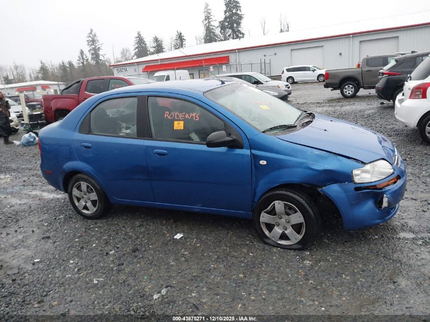2006 Chevrolet Aveo Ls VIN: KL1TD56646B522743 Lot: 43875271