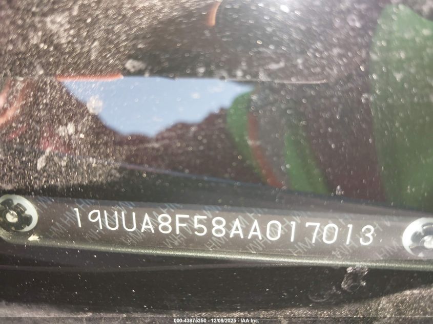 2010 Acura Tl 3.5 VIN: 19UUA8F58AA017013 Lot: 43875350