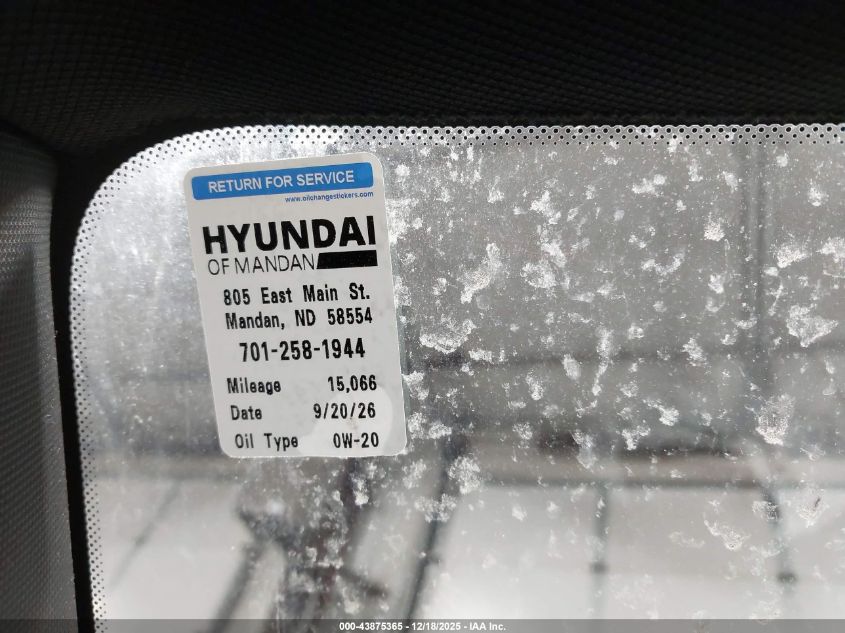 2025 Hyundai Santa Cruz Sel VIN: 5NTJBDDE2SH129781 Lot: 43875365