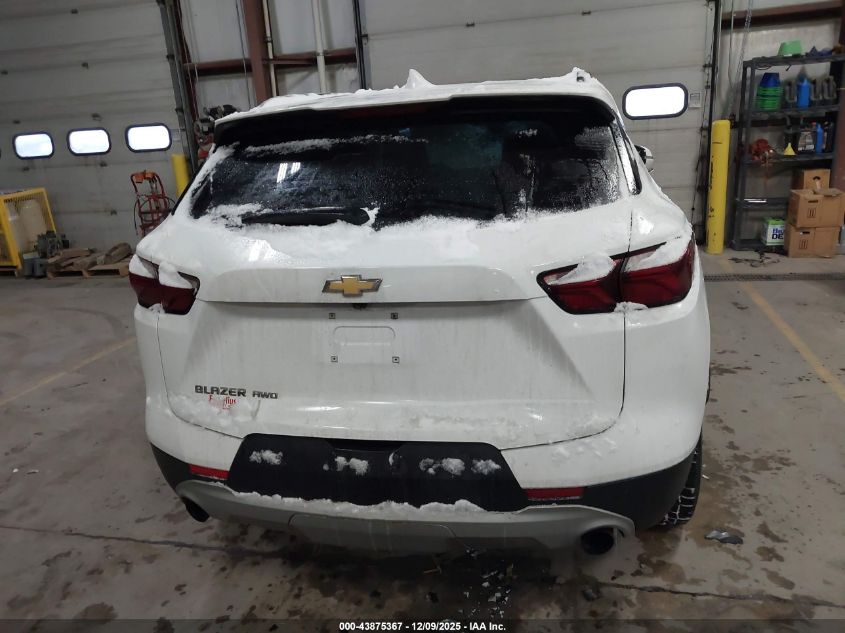 2022 Chevrolet Blazer Awd 2Lt VIN: 3GNKBHR46NS170619 Lot: 43875367