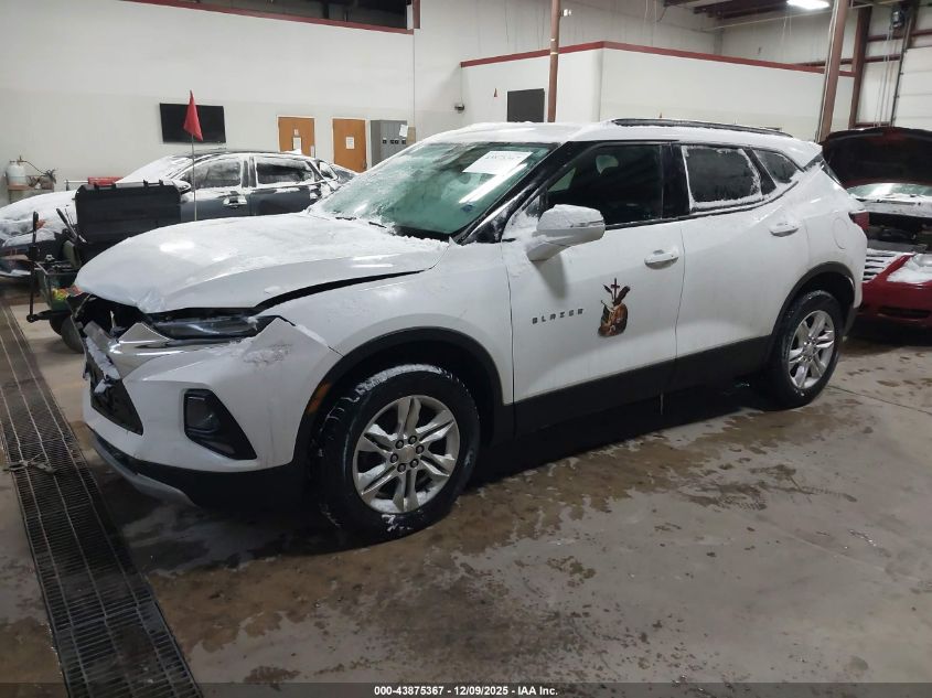 2022 Chevrolet Blazer Awd 2Lt VIN: 3GNKBHR46NS170619 Lot: 43875367