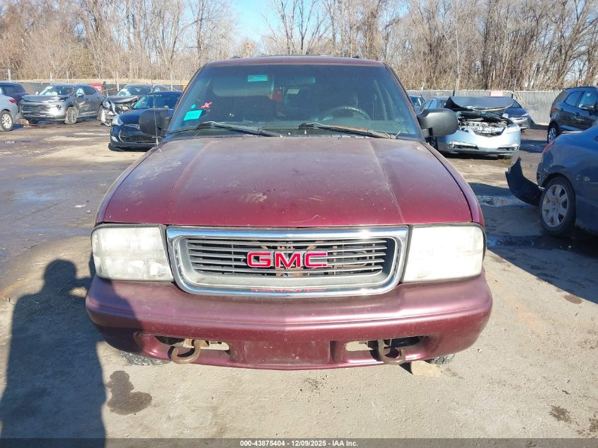 2001 GMC Jimmy Slt VIN: 1GKDT13W812106172 Lot: 43875404