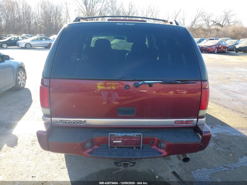 2001 GMC Jimmy Slt VIN: 1GKDT13W812106172 Lot: 43875404