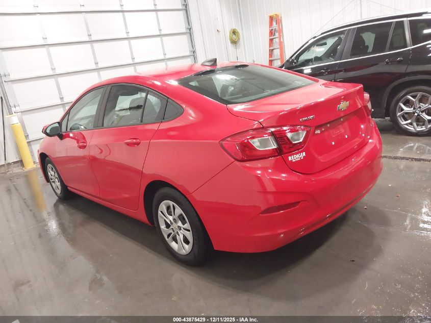 2019 Chevrolet Cruze Ls VIN: 1G1BC5SM0K7125855 Lot: 43875429