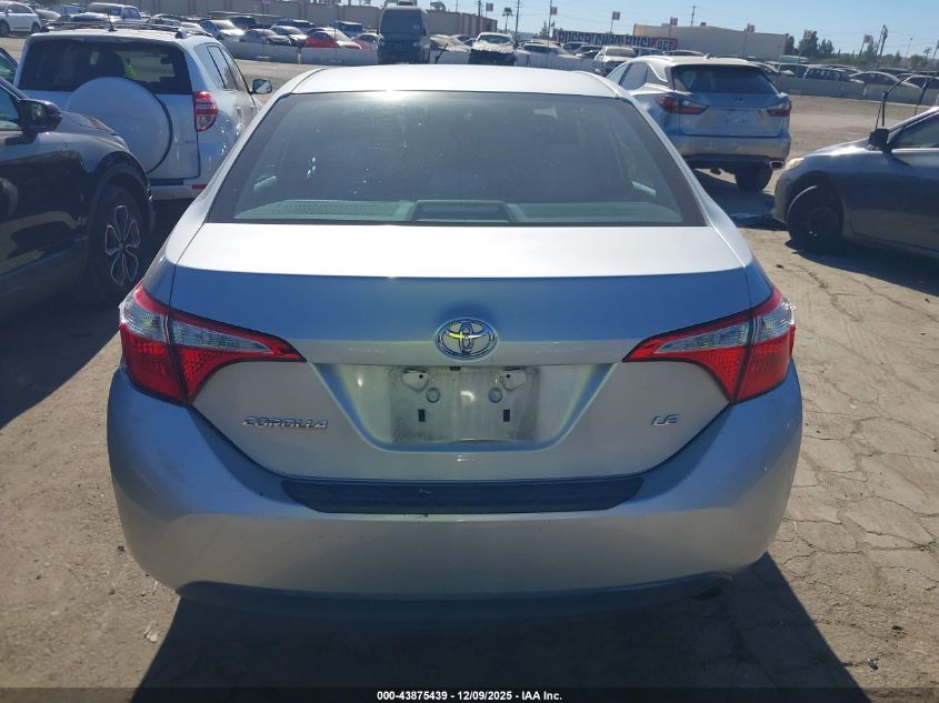2014 Toyota Corolla Le Plus VIN: 5YFBURHE9EP092224 Lot: 43875439