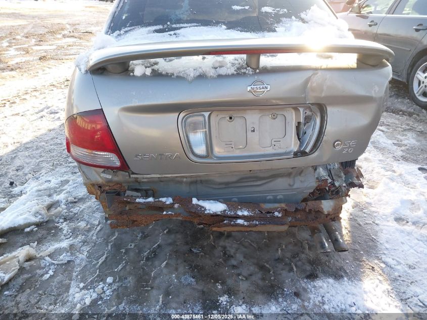 2001 Nissan Sentra Se VIN: 3N1BB51D11L122942 Lot: 43875461