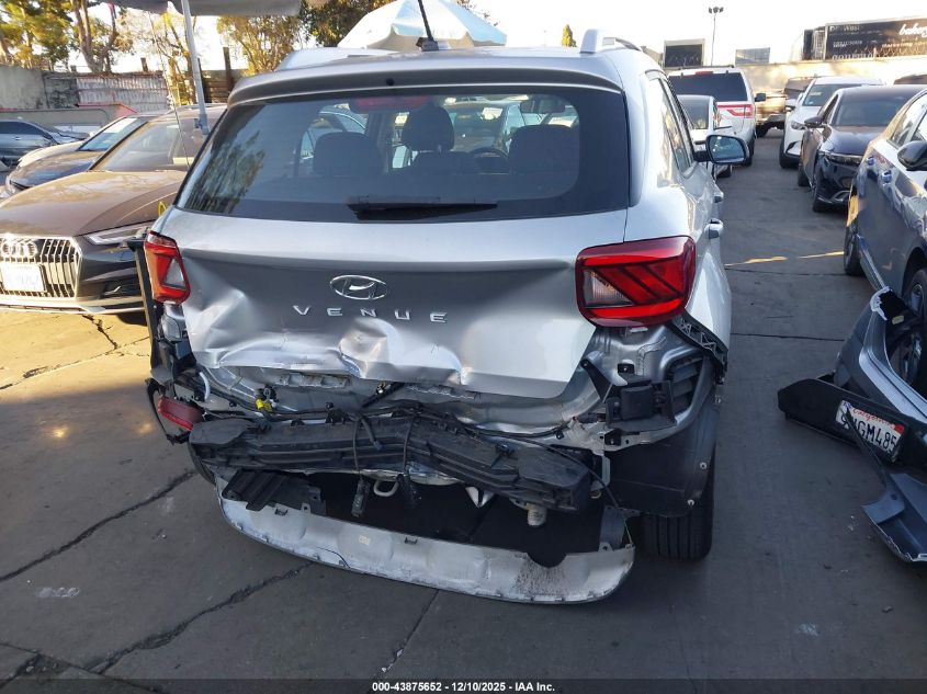 2023 Hyundai Venue Sel VIN: KMHRC8A35PU261578 Lot: 43875652