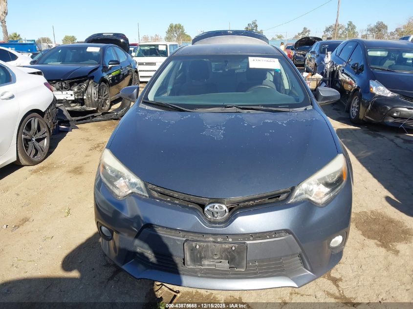 2014 Toyota Corolla Le Plus VIN: 5YFBURHE8EP124418 Lot: 43875668