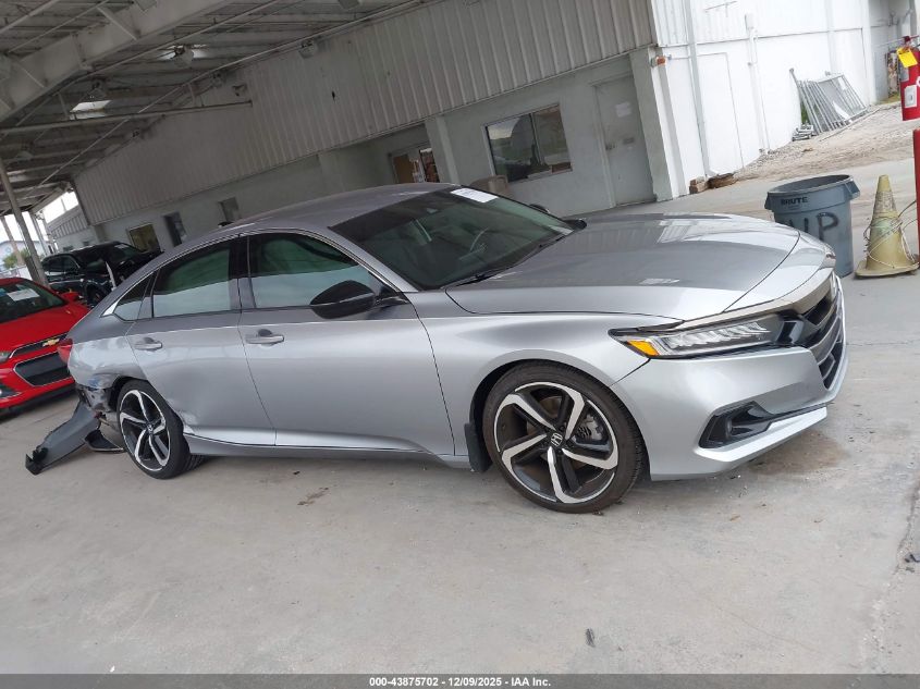 2022 Honda Accord Sport Se VIN: 1HGCV1F43NA093596 Lot: 43875702