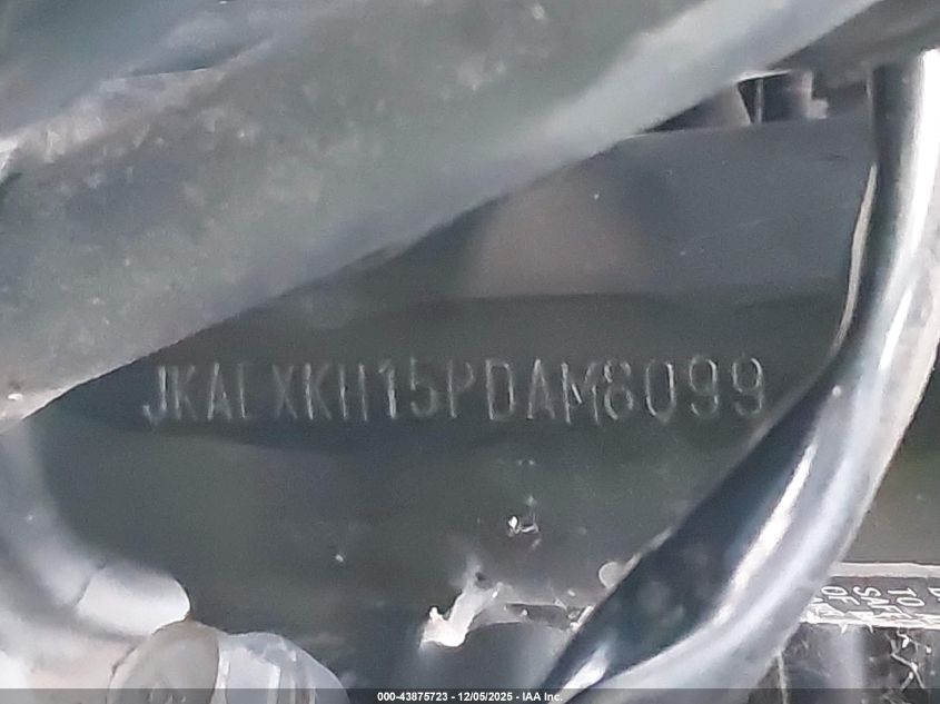 2023 Kawasaki Ex400 VIN: JKAEXKH15PDAM8099 Lot: 43875723