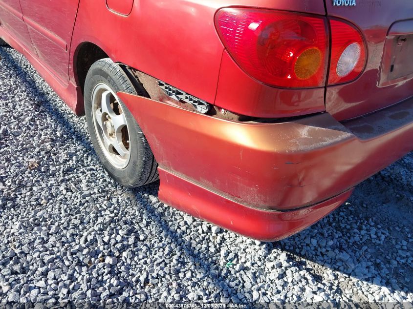 2003 Toyota Corolla S VIN: 1NXBR32E43Z056752 Lot: 43875745