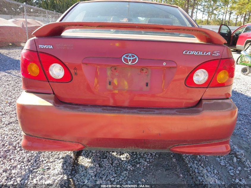 2003 Toyota Corolla S VIN: 1NXBR32E43Z056752 Lot: 43875745