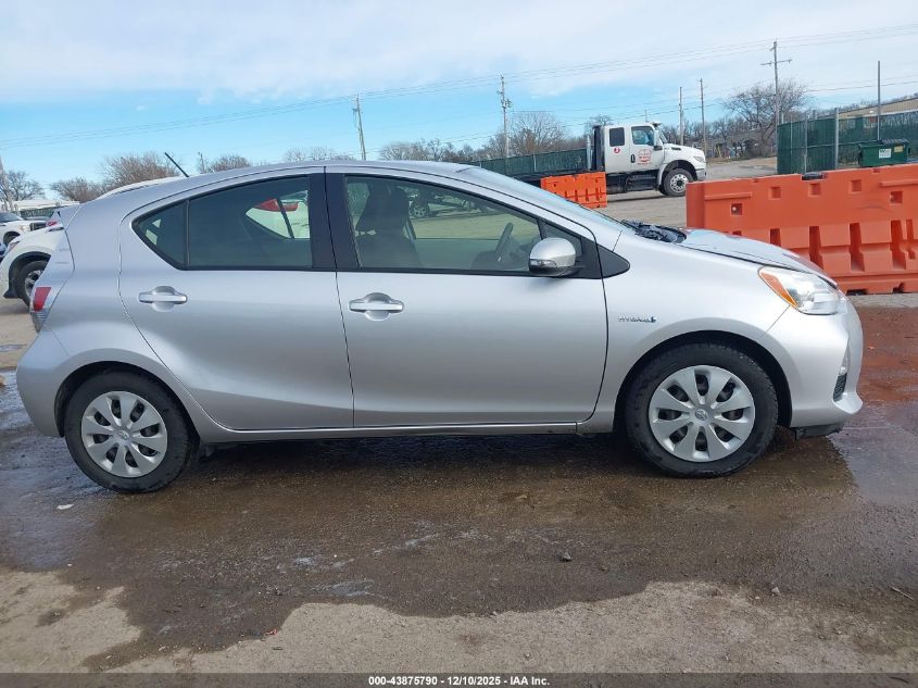 2013 Toyota Prius C Two VIN: JTDKDTB35D1542166 Lot: 43875790