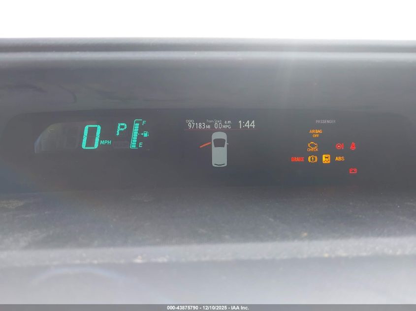 2013 Toyota Prius C Two VIN: JTDKDTB35D1542166 Lot: 43875790