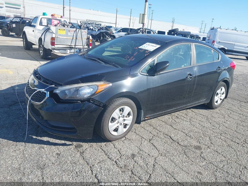 Vin: knafk4a62g5579209, lot: 44371373, kia forte lx 20162