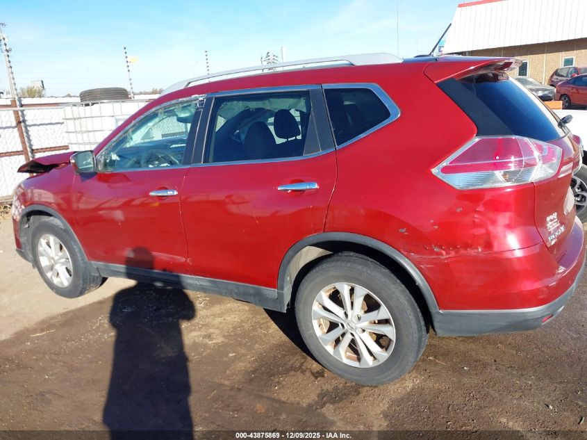 2014 Nissan Rogue Sv VIN: 5N1AT2MV1EC750327 Lot: 43875869