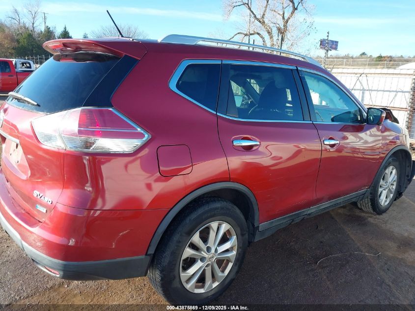 2014 Nissan Rogue Sv VIN: 5N1AT2MV1EC750327 Lot: 43875869