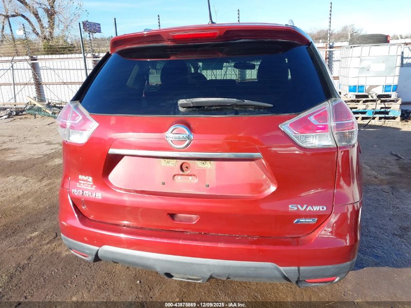 2014 Nissan Rogue Sv VIN: 5N1AT2MV1EC750327 Lot: 43875869