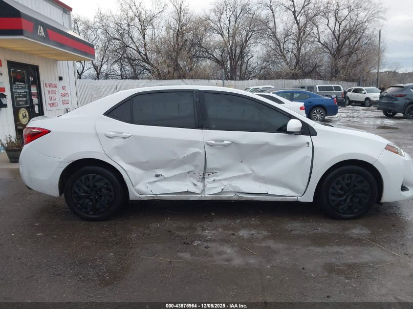 2018 Toyota Corolla Le VIN: 5YFBURHE2JP752291 Lot: 43875964