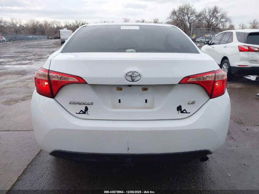 2018 Toyota Corolla Le VIN: 5YFBURHE2JP752291 Lot: 43875964