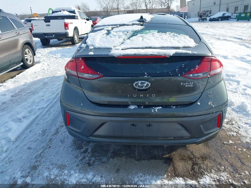 2022 Hyundai Ioniq Hybrid Blue VIN: KMHC65LC0NU276883 Lot: 43876019