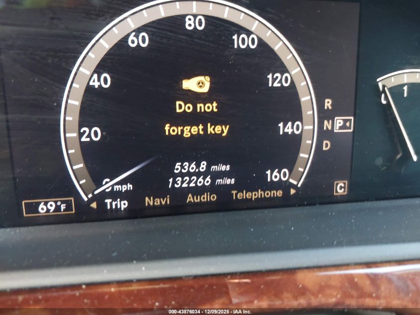 2007 Mercedes-Benz S 550 VIN: WDDNG71X47A078832 Lot: 43876034