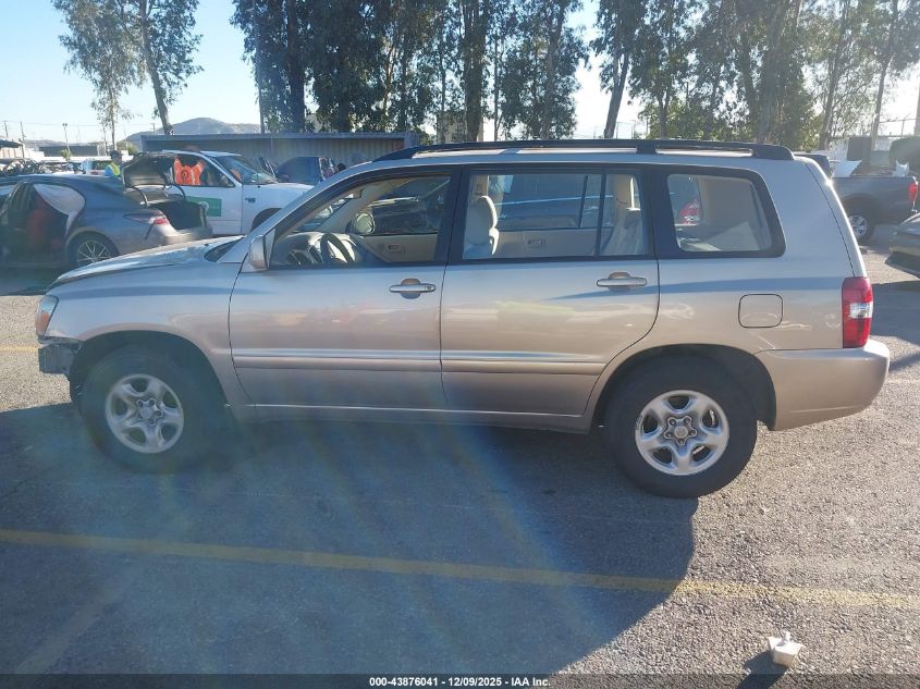 2007 Toyota Highlander VIN: JTEGD21A070171181 Lot: 43876041