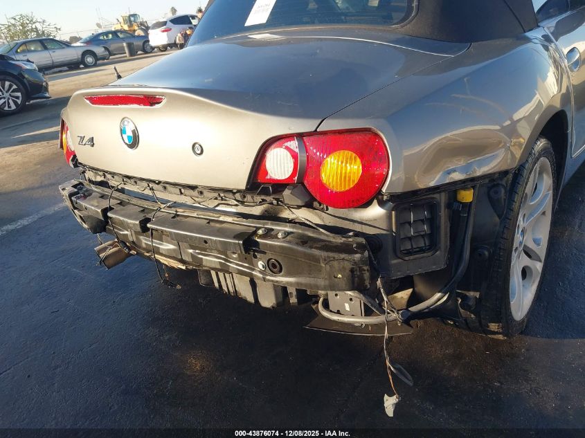 2003 BMW Z4 3.0I VIN: 4USBT53413LU04370 Lot: 43876074