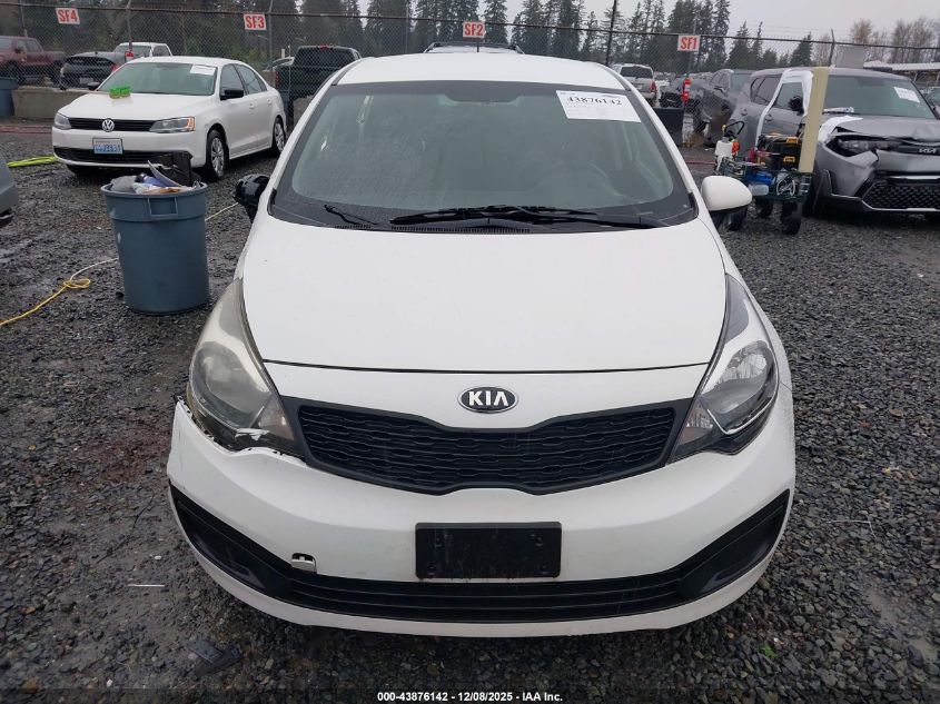 2013 Kia Rio Lx VIN: KNADM4A33D6218780 Lot: 43876142