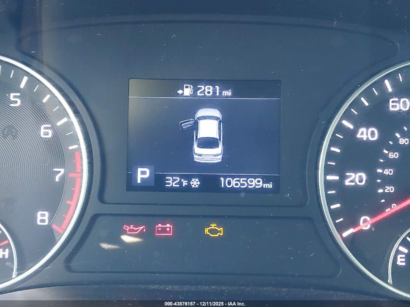 2019 Kia Optima Ex VIN: 5XXGU4L1XKG324380 Lot: 43876157