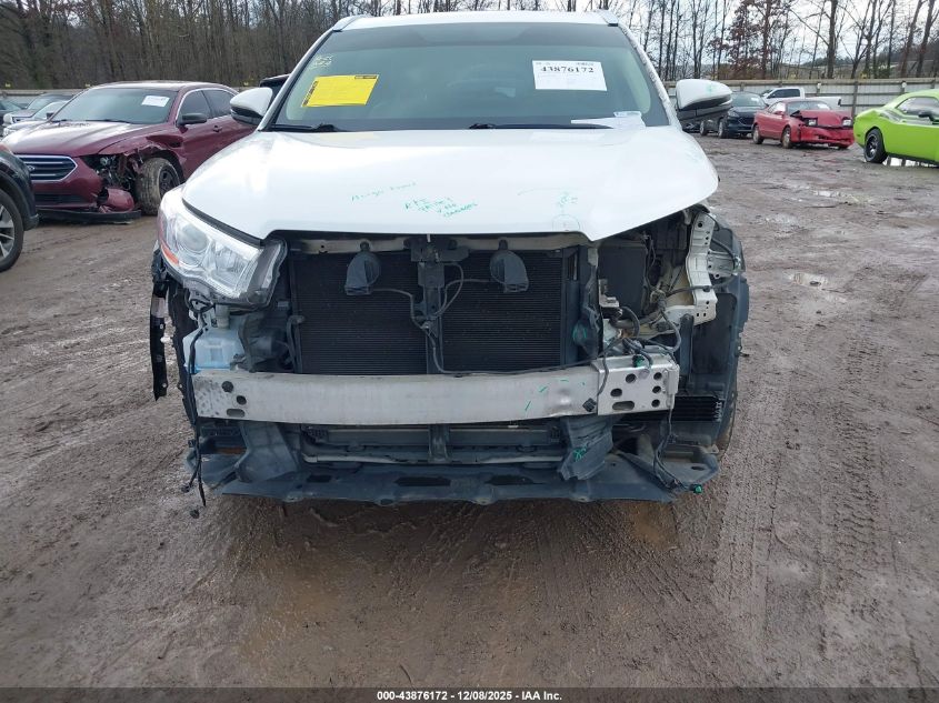 2014 Toyota Highlander Limited V6 VIN: 5TDDKRFH5ES031617 Lot: 43876172