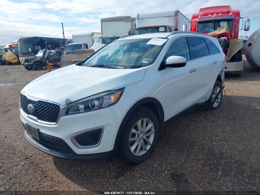 Vin: 5xypg4a35hg220315, lot: 44371710, kia sorento 2.4l lx 20172