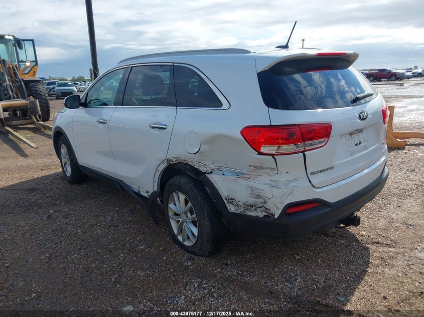 Vin: 5xypg4a35hg220315, lot: 44371710, kia sorento 2.4l lx 20173