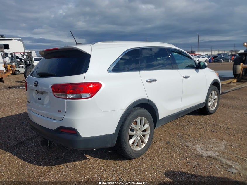 Vin: 5xypg4a35hg220315, lot: 44371710, kia sorento 2.4l lx 20174