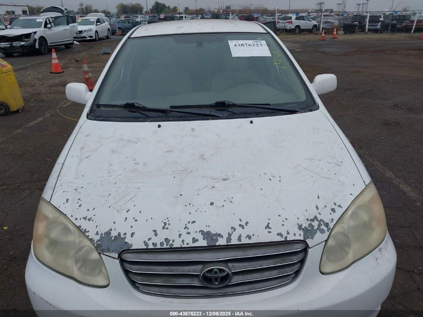 2003 Toyota Corolla Le VIN: 1NXBR32E53Z086956 Lot: 43876223