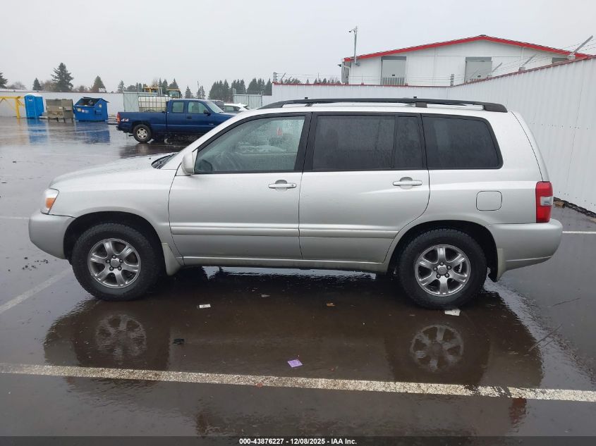 2004 Toyota Highlander V6 VIN: JTEDP21A340005923 Lot: 43876227