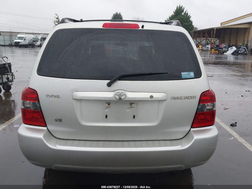 2004 Toyota Highlander V6 VIN: JTEDP21A340005923 Lot: 43876227