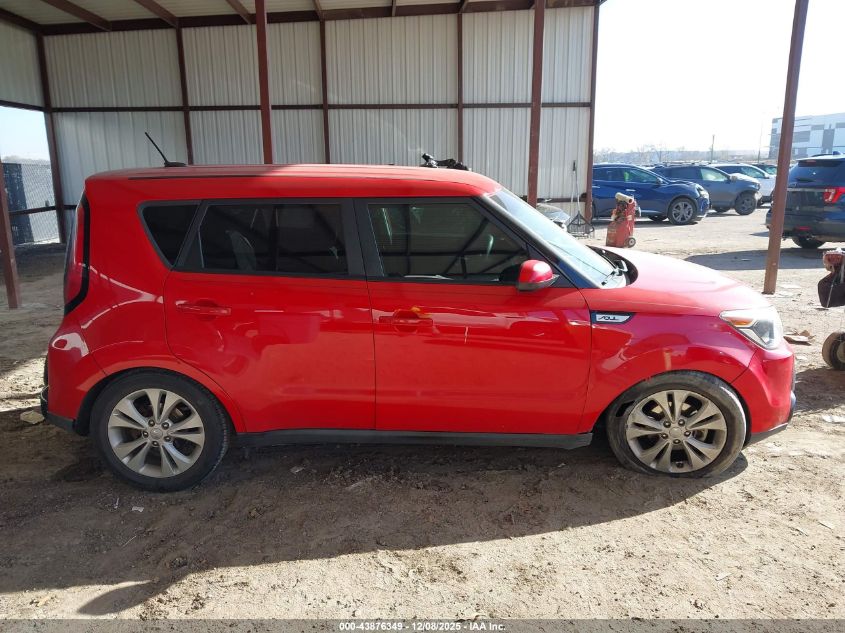 2016 Kia Soul + VIN: KNDJP3A51G7865279 Lot: 43876349