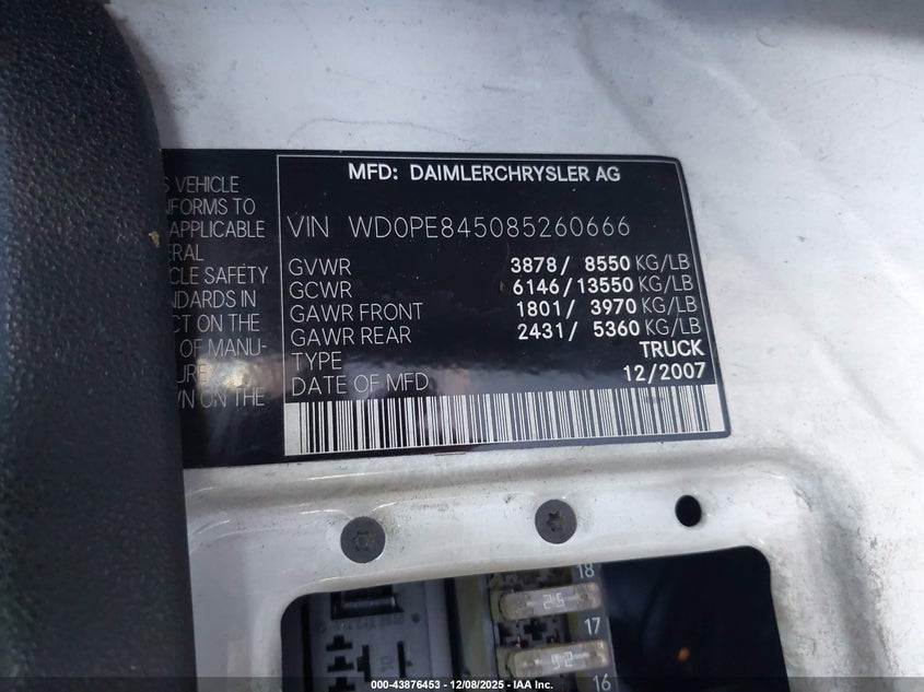 WD0PE845085260666 2008 DODGE  photo no. 9
