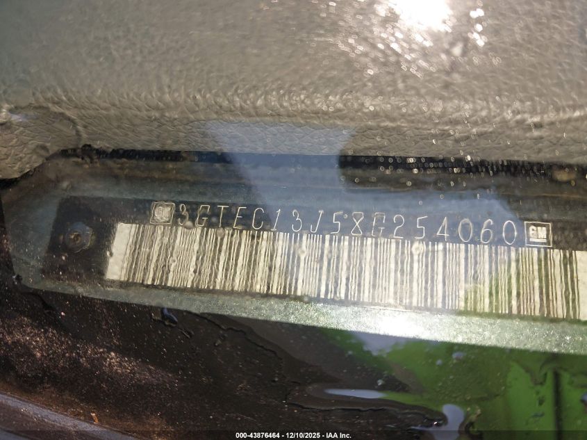2008 GMC Sierra 1500 Sle1 VIN: 3GTEC13J58G254060 Lot: 43876464