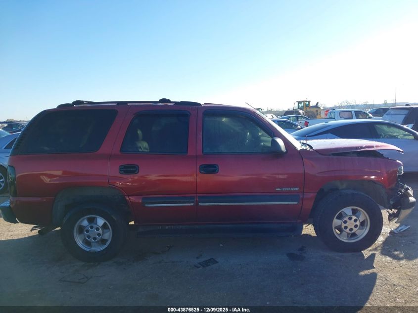 2002 Chevrolet Tahoe Ls VIN: 1GNEC13Z12R183296 Lot: 43876525