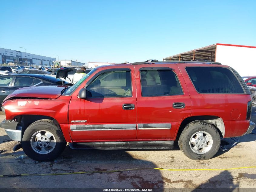 2002 Chevrolet Tahoe Ls VIN: 1GNEC13Z12R183296 Lot: 43876525