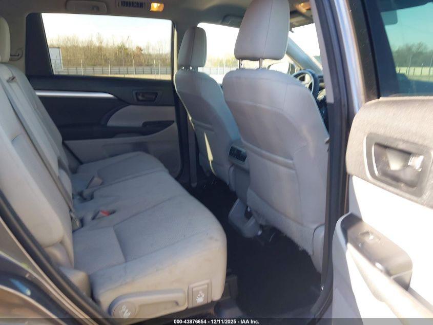 2016 Toyota Highlander Le V6 VIN: 5TDZKRFH0GS168960 Lot: 43876654