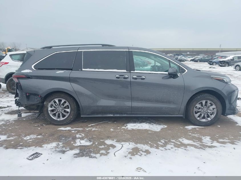 2025 Toyota Sienna Le VIN: 5TDKSKFC4SS212321 Lot: 43876681