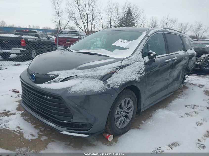 2025 Toyota Sienna Le VIN: 5TDKSKFC4SS212321 Lot: 43876681