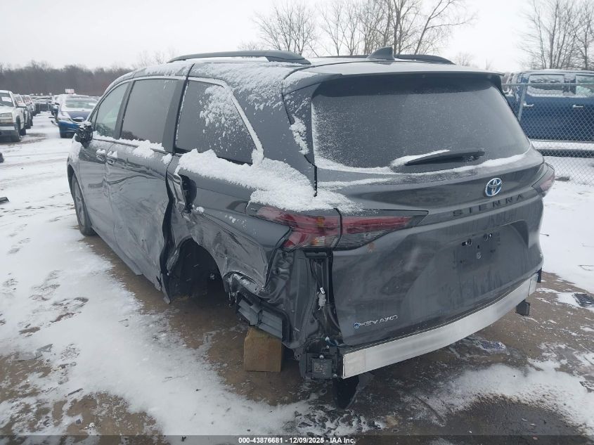 2025 Toyota Sienna Le VIN: 5TDKSKFC4SS212321 Lot: 43876681
